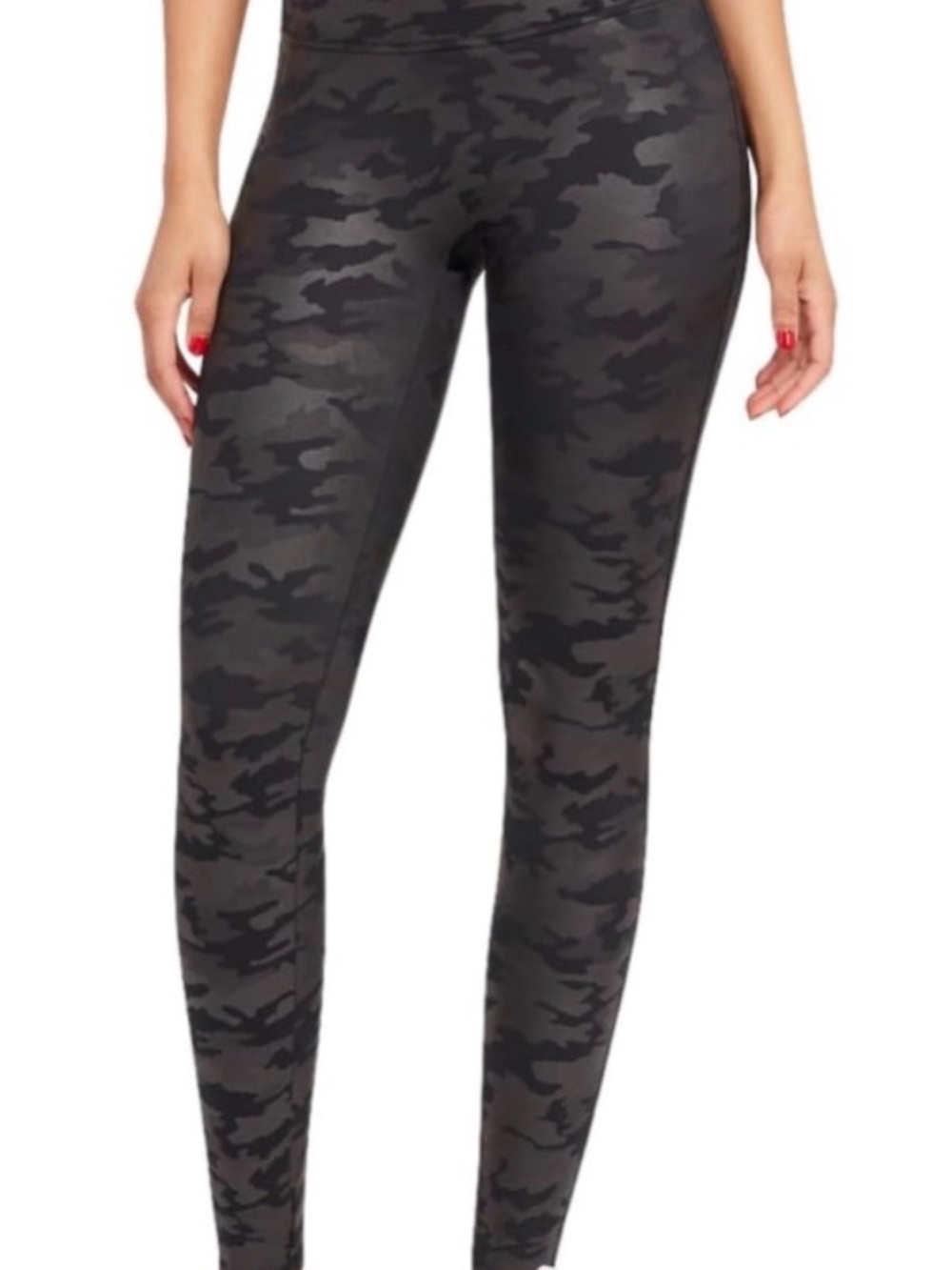 SPANX Black Camo High-Waist Leggings